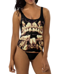 Teeth One Piece Swimsuit